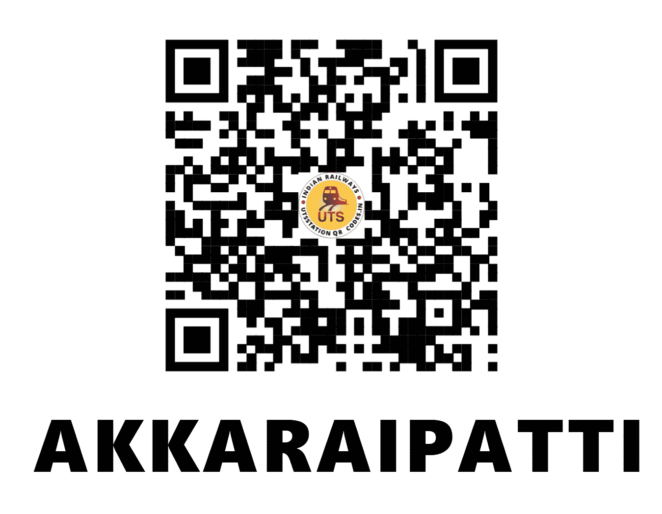 UTS QR Code for AKKARAIPATTI - API - SR (TAMIL NADU)